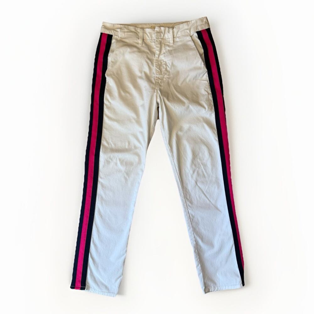 Mother Straight Shaker Ankle Prep Pants Women's 25 White Summer Party Glam